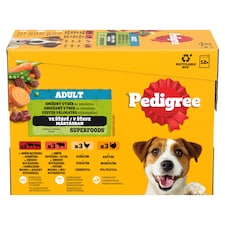 Pedigree Adult smíšený výběr se zeleninou ve šťávě 12 x 100g (1,2kg)