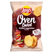 Lay's Oven Baked Pečené bramborové lupínky tvarované s příchutí grilované zeleniny 110g