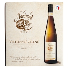Habánské Sklepy Veltlínské zelené jakostní víno odrůdové suché bílé 3l