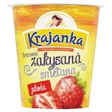 Krajanka Zakysaná krémová smetana jahoda 130g
