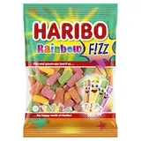 Haribo Rainbow Fizz želé s ovocnou a melounovou příchutí 85g