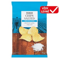 Bramborové lupínky smažené solené 70g