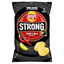 Lay's Strong Smažené bramborové lupínky s příchutí chilli a limetky 250g