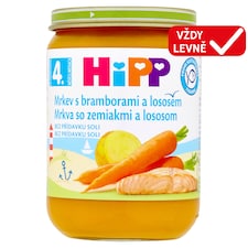 HiPP Mrkev s bramborami a lososem 190g