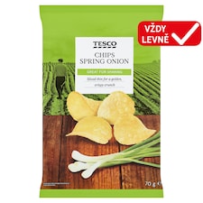 Bramborové lupínky smažené s příchutí jarní cibulky 70g