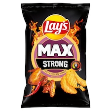 Lay's Max Strong smažené bramborové lupínky s pikantní příchutí 55g
