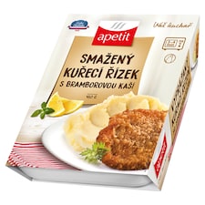 Apetit Smažený kuřecí řízek s bramborovou kaší 450g