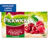 Pickwick Fruit Fusion Ovocnobylinný aromatizovaný čaj s třešněmi malinami a brusinkami 20 x 2g (40g)