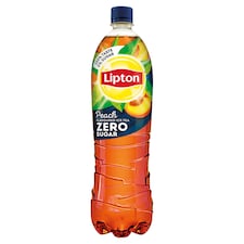 Lipton Zero Ice Tea Black ledový čaj s příchutí broskve 1,5l