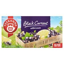 Teekanne World of Fruits Black Currant with Lemon ovocno-bylinný čaj 20 x 2,5g (50g)