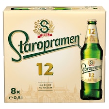 Staropramen 12 pivo ležák světlý 8 x 0,5l
