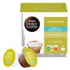 NESCAFÉ Dolce Gusto Cappuccino Skinny Unsweetened - kávové kapsle - 16 ks
