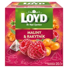 Loyd Bylinno-ovocný čaj aromatizovaný maliny & rakytník 20 x 2g (40g)