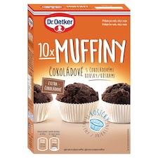 Dr. Oetker Muffiny čokoládové s čokoládovými kousky 300g