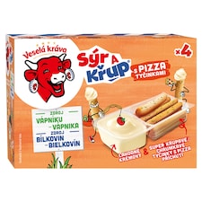 Veselá kráva Sýr a Křup s tyčinkami s pizza příchutí Rodinné balení 140g