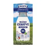 Madeta Jihočeské čerstvé mléko polotučné 1,5% 1l