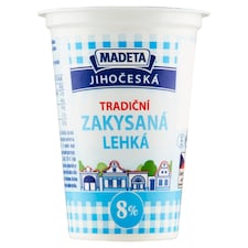 Madeta Jihočeská tradiční zakysaná lehká 8% 180g