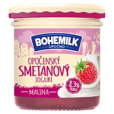 Bohemilk Opočenský smetanový jogurt malina 150g