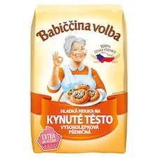 Babiččina Volba Hladká mouka na kynuté těsto pšeničná 1kg