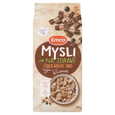 Emco Mysli na Zdraví Křupavé čokoládové trio 750g