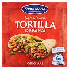Santa Maria Original pšeničná tortilla Large 6 ks 371g