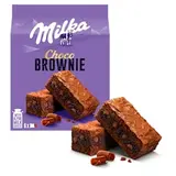 Milka Choco Brownie jemné pečivo s čokoládou, mléčnou čokoládou a kousky mléčné čoko. 150 g