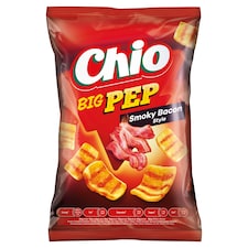 Chio Big Pep smažený pšeničný snack s příchutí uzená slanina 65g