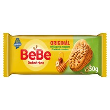 Opavia BeBe Dobré ráno oříškové s medem sušenky s 5 celozrnnými cereáliemi balení 50 g