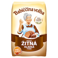 Babiččina Volba Žitná mouka hladká tmavá 1kg