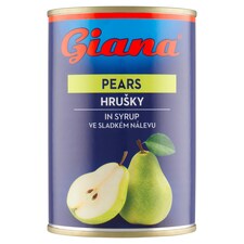 Giana Hrušky ve sladkém nálevu 410g