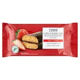 Medový perník s ovocnou náplní s jahodami v tmavé polevě 60g