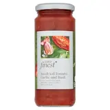 Finest Hotová rajčatová omáčka na těstoviny s česnekem, sušenými rajčaty a bazalkou 340g