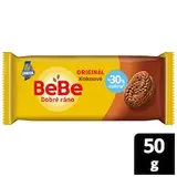 Opavia BeBe Dobré ráno kakaové -30 % cukru sušenky s 5 celozrnnými cereáliemi balení 50 g