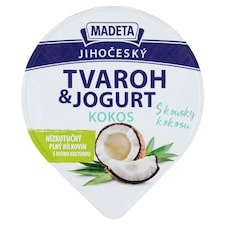 Madeta Jihočeský tvaroh & jogurt kokos 135g