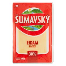 Šumavský Eidam 30% plátky 100g