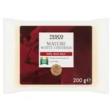 Přírodní, zrající, plnotučný, tvrdý sýr cheddar 200g