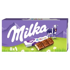 Milka Milkinis tyčinky z mléčné čokolády z alpského mléka s mléčnou náplní 87.5 g
