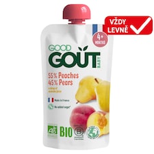 Good Gout Bio broskev s hruškou 120g