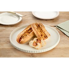 Snack bageta s párkem, BBQ omáčkou a čedarem 130g