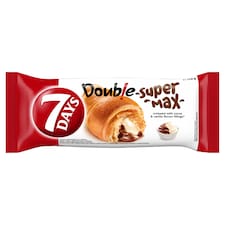 7 Days Croissant Double Super Max s náplněmi s kakaem a s vanilkovou příchutí 110g