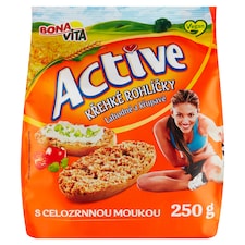 Bona Vita Active Křehké rohlíčky s celozrnnou moukou 250g