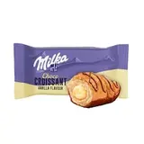 Milka Choco croissant Vanilla s náplní s vanilkovou přích. zdobené a máčené v mléčné čokoládě 50 g
