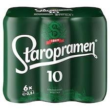 Staropramen 10 pivo výčepní světlé 6 x 0,5l