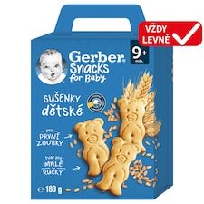 GERBER Snacks dětské sušenky 180g