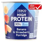 High Protein instantní ovesná kaše s kousky mrazem sušených banánů a jahod 65g