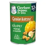 GERBER Organic křupky s mangem a banánem 35g