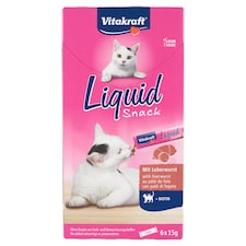 Vitakraft Liquid Snack doplňkové krmivo pro kočky 6 x 15g (90g)