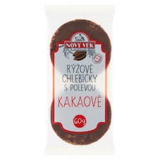 Nový Věk Rýžové chlebíčky s polevou kakaové 60g