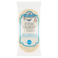 Nový Věk Rýžové chlebíčky s polevou jogurtové 60g