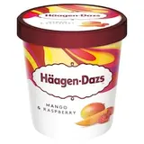 Häagen-Dazs Mango mražený krém smetanový s malinovou polevou 460ml